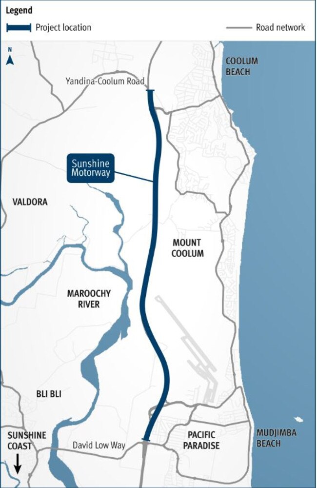 Plans for the Sunshine Motorway duplication.