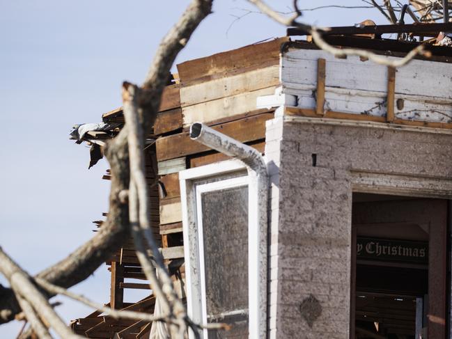 A tornado-damaged business in Mayfield, Kentucky. Picture: Getty Images