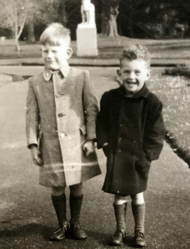 One of the family images found by Tanya Green in an old suitcase at an auction - believed to be Peter and David Hamilton as children.