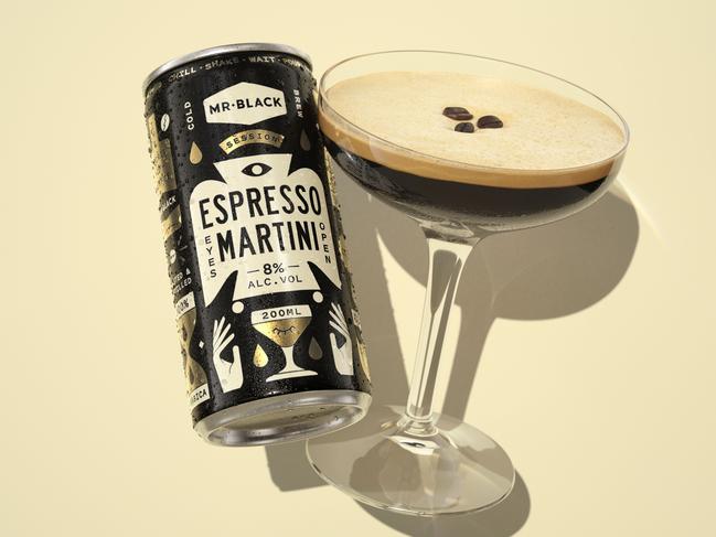 Mr Black’s Espresso Martini in a can. Picture: Supplied