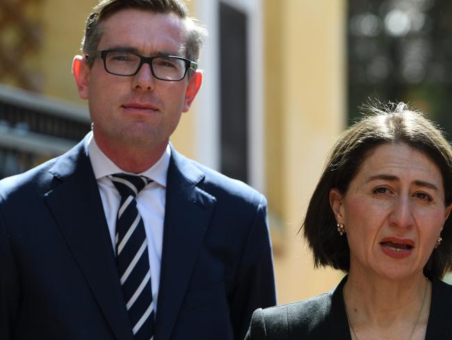 Treasurer Dominic Perrottet and Premier Gladys Berejiklian.