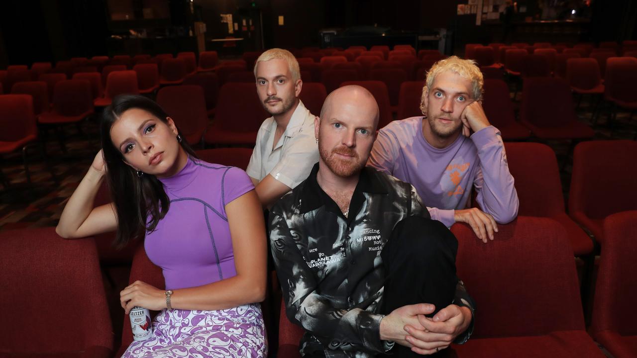 The Jungle Giants joked they would become a “church” so they could play gigs in NSW. Picture: NCA.