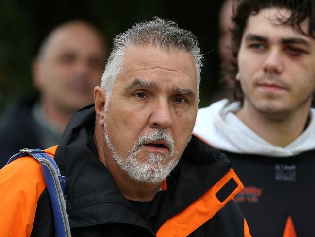 EDFL Footy: Keilor Park v Hadfield: Keilor Park coach Paul GuicasSaturday, April 2, 2022, in Keilor Park, Victoria, Australia. Picture: Hamish Blair