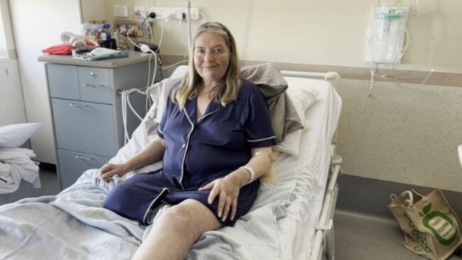 Doctors told Marianne it was too late for her leg, which had to be amputated. Source: 7News