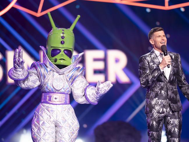 'The Alien' on The Masked Singer Australia. Season 1. Supplied