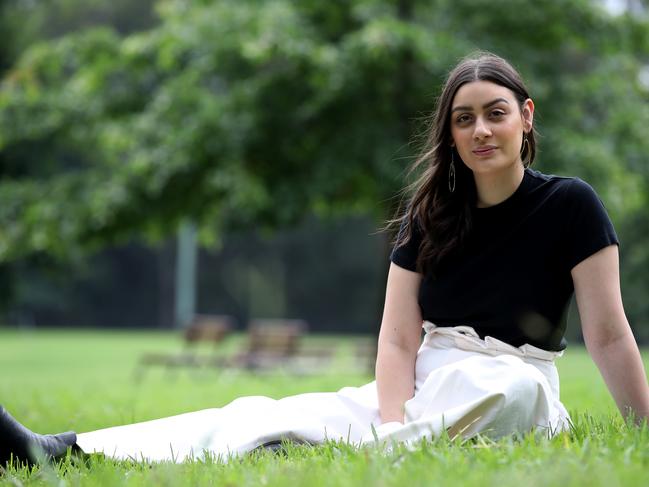 Natalie Fornasier, 24, from Wahroonga was diagnosed with stage three melanoma when she was 20 years old. Picture: David Swift