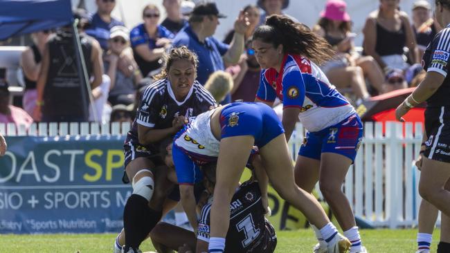 Women's Koori Knockout grand final, Redfern All Blacks vs Newcastle Yowies. Picture: Andrea Francolini