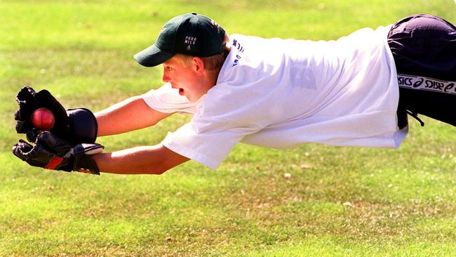 Paine was good with the gloves, even when in the Under 17 Tasmanian team. 