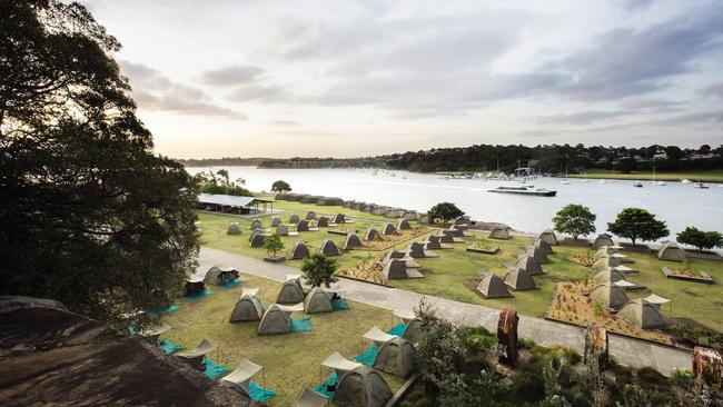 Cockatoo is currently a popular glamping location. Picture: Harbour Trust