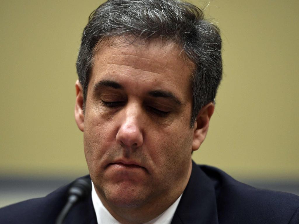 Cohen, who will soon begin a three-year prison sentence, compared the President to a ‘mobster’ in his explosive testimony. Picture: Jim Watson / AFP