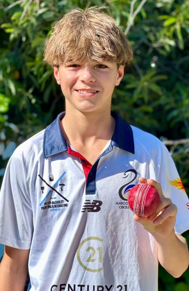 Maroochydore cricket Henry Crook.