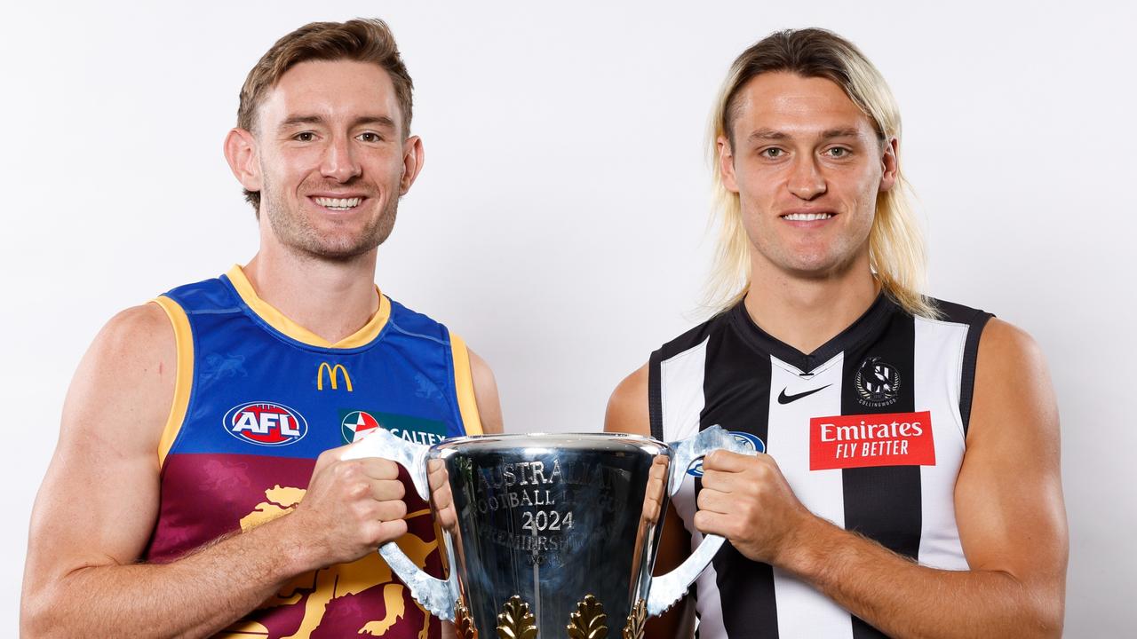 Harris Andrews’s Lions were beaten to the ultimate prize by the Pies in 2023. (Photo by Dylan Burns/AFL Photos via Getty Images)