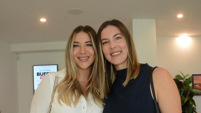 Candy Farmer and Saraya Sims at GC Girls in Business She E-O at The Aviary, Southport Sharks. Pic: Regina King