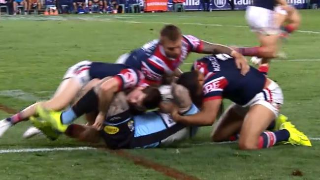 The tackle which landed Mitchell at the judiciary.