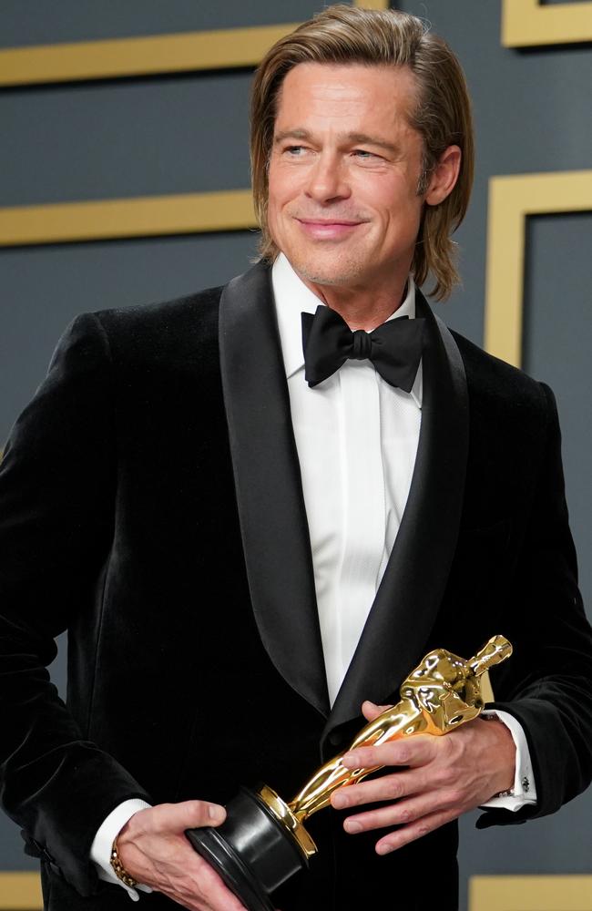 Brad Pitt won an Oscar in 2020 for Tarantino’s ‘Once Upon A Time … In Hollywood’. Picture: Rachel Luna/Getty Images