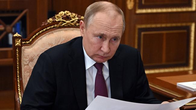 Russian President Vladimir Putin has exposed the fact that his country is no longer a world super power. Picture: AFP