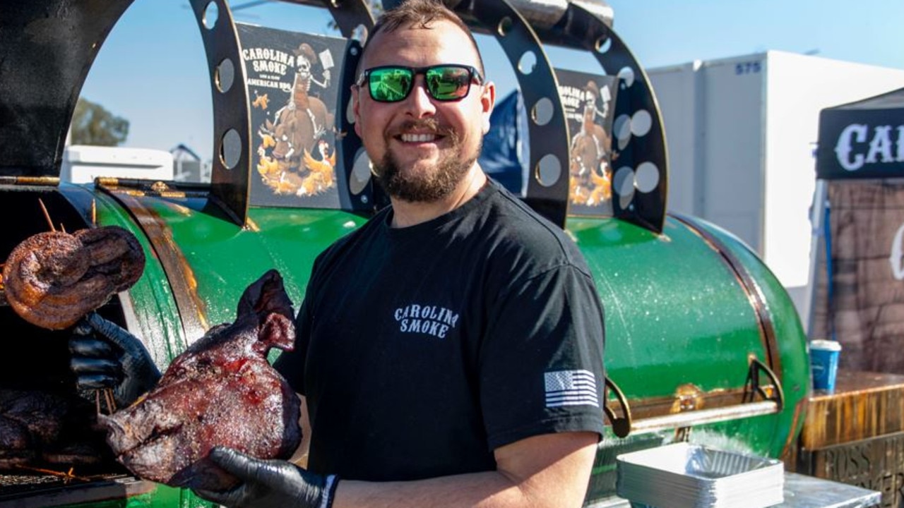 Nick from Carolina Smoke at the Kingaroy BaconFest 2023.