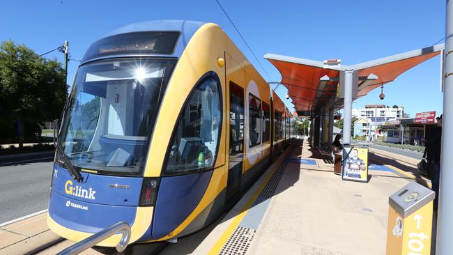 A G:link tram in Southport. Picture: Mike Batterham.