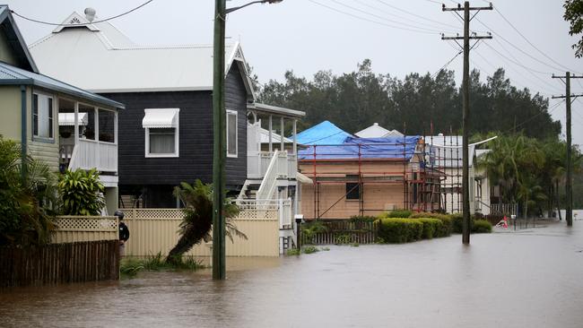 Wild weather lashed the NSW mid north coast causing flash flooding in some areas near Macksville on Friday. Picture Nathan Edwards