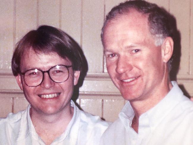 Kevin Rudd on his 35th birthday with then Queensland premier Wayne Goss in 1992.