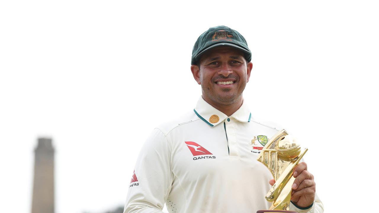 Usman Khawaja was named man of the match in Australia’s first Test in Galle. (Photo by Robert Cianflone/Getty Images)