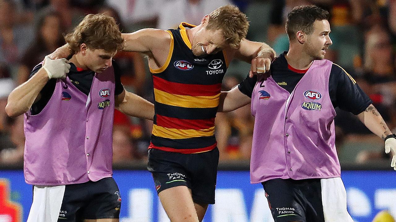 Adelaide captain Rory Sloane has been ruled out for the year with an ACL injury.