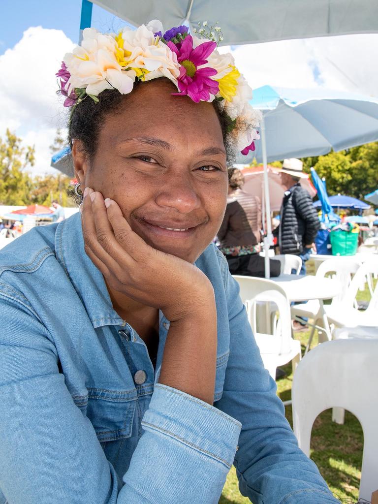 Celebrating her birthday at the festival, Teppsy Beni. Festival of Food and Wine, Queens Park, Toowoomba Carnival of Flowers. Saturday September 10, 2022 Picture: Bev Lacey