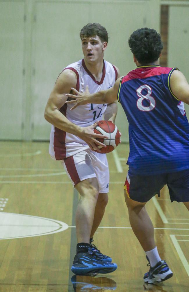 Nikos Karathanosopulous. The Southport School v Brisbane State High School at TSS. Picture: Glenn Campbell