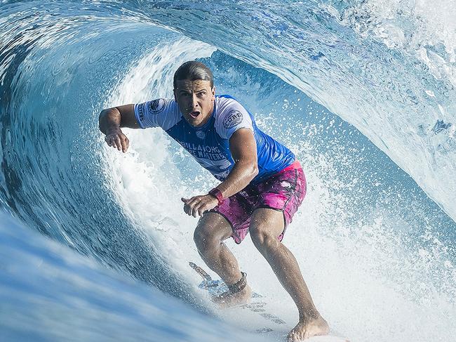 Julian Wilson (of Coolum Beach competing at the Billabong Pipe Masters in Pipe Oahu, Hawaii.