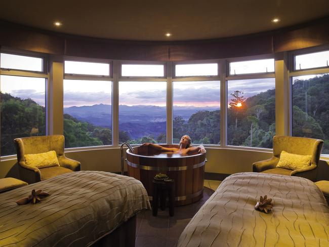 Vinotherapy at O’Reilly’s Rainforest Retreat. Picture: Supplied