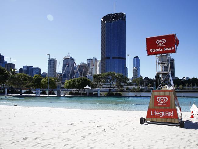 Brisbane’s City Beach last week. Picture: Tertius Pickard