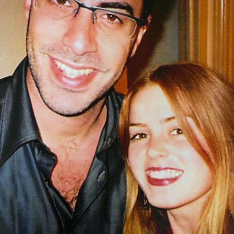 Isla shared this adorable throwback of her and husband Sacha Baron Cohen. Picture: Instagram