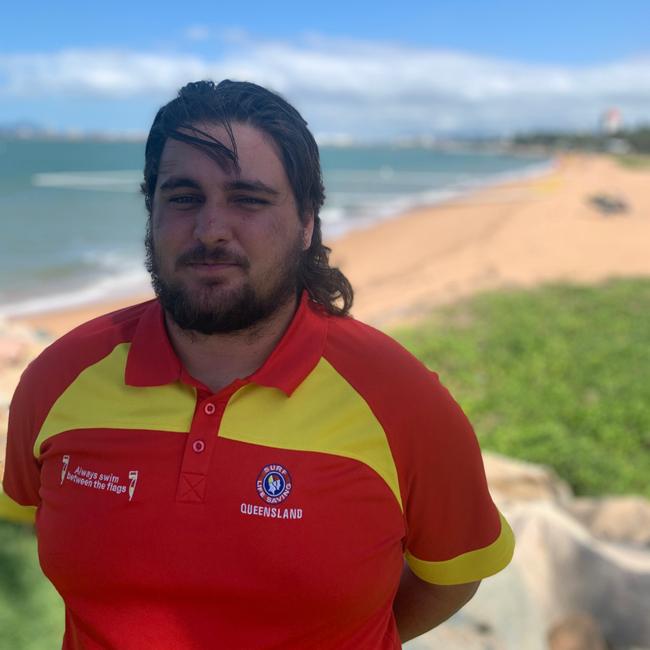 Surf Lifesaving Queensland services supervisor Kye Yeabsley said it wasn't uncommon to see crocodiles swim past the Strand. Picture: Supplied.