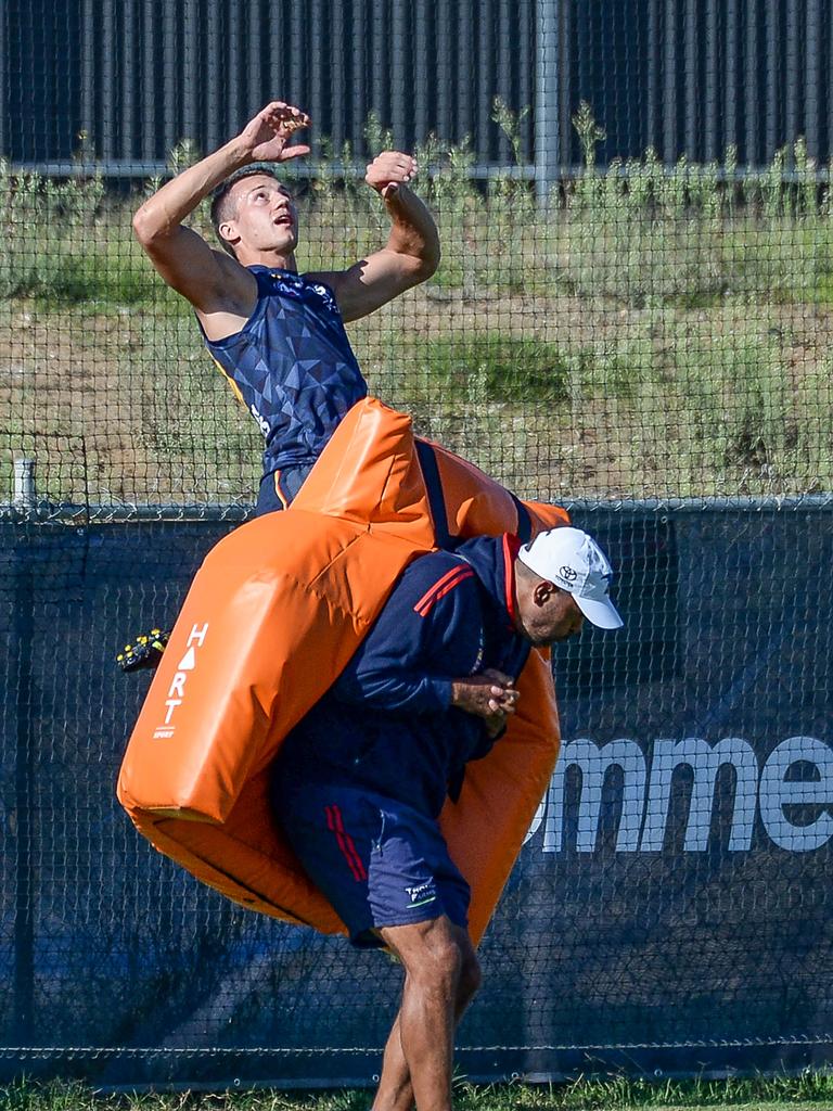 Tom Doedee was another player who trained after not being available to play last week. . Picture: Brenton Edwards