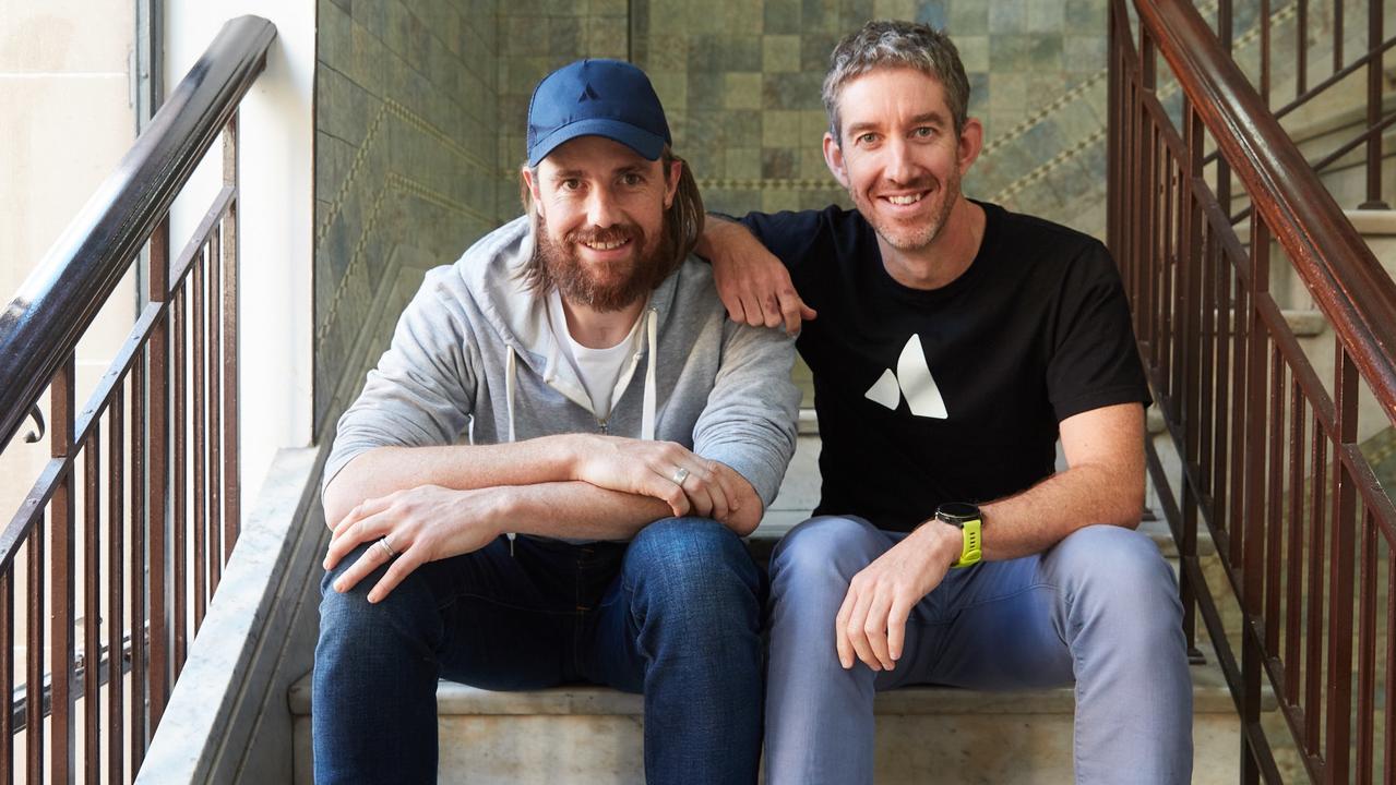 Mike Cannon-Brookes and fellow Atlassian founder Scott Farquhar.