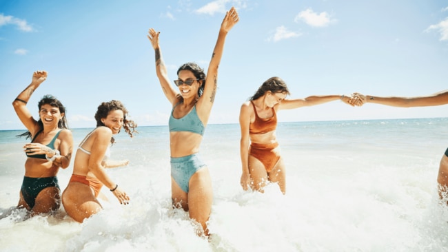 A dip in the ocean is main-meal material. Image: Getty