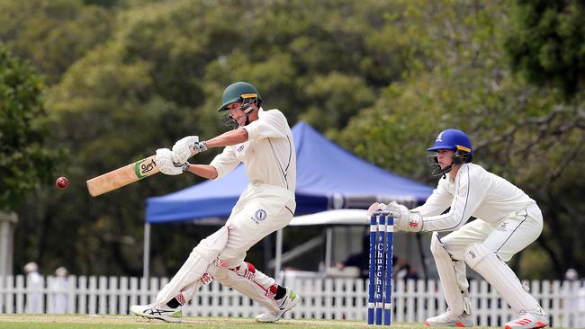 GPS First XI cricket match between Churchie and Brisbane State High. Picture by Richard Gosling