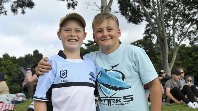 Coffs Coast league fans enjoy the atmosphere at the Cronulla Sharks v Gold Coast Titans match at C.ex Stadium Coffs Harbour. Photo: Tim Jarrett