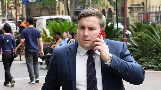 Adam Cranston arrives at the Supreme Court in Sydney. Picture: AAP