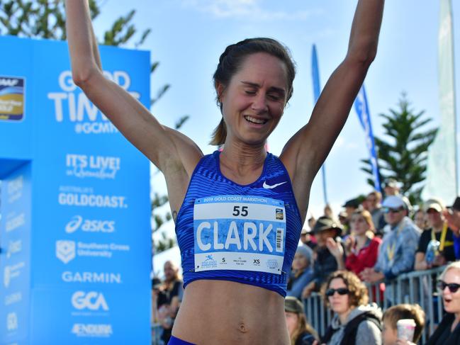 Milly Clark comes second or runner-up in the Gold Coast Marathon on July 7, 2019, Sunday. PICTURE: Marathon Photos