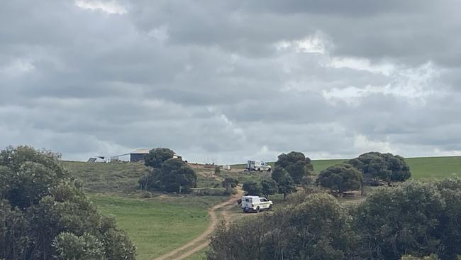 SAPOL in attendance of the alleged murder scene back in 2022. Picture: Todd Lewis