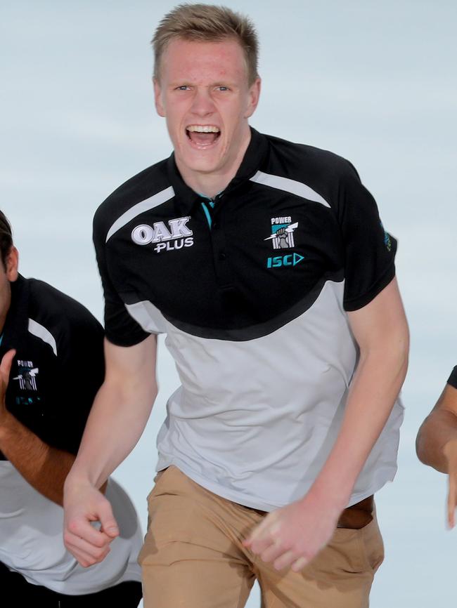 Port Adelaide draftee Sam Hayes.