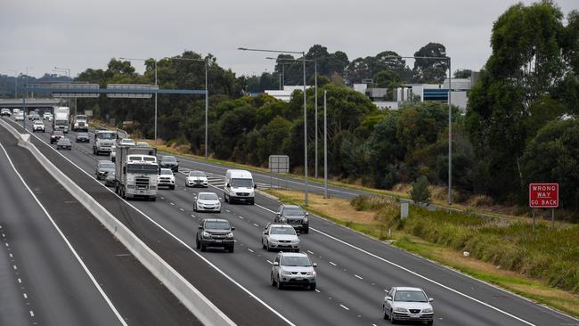 The Monash Freeway taken from Narre Warren Rd North. Picture: Penny Stephens