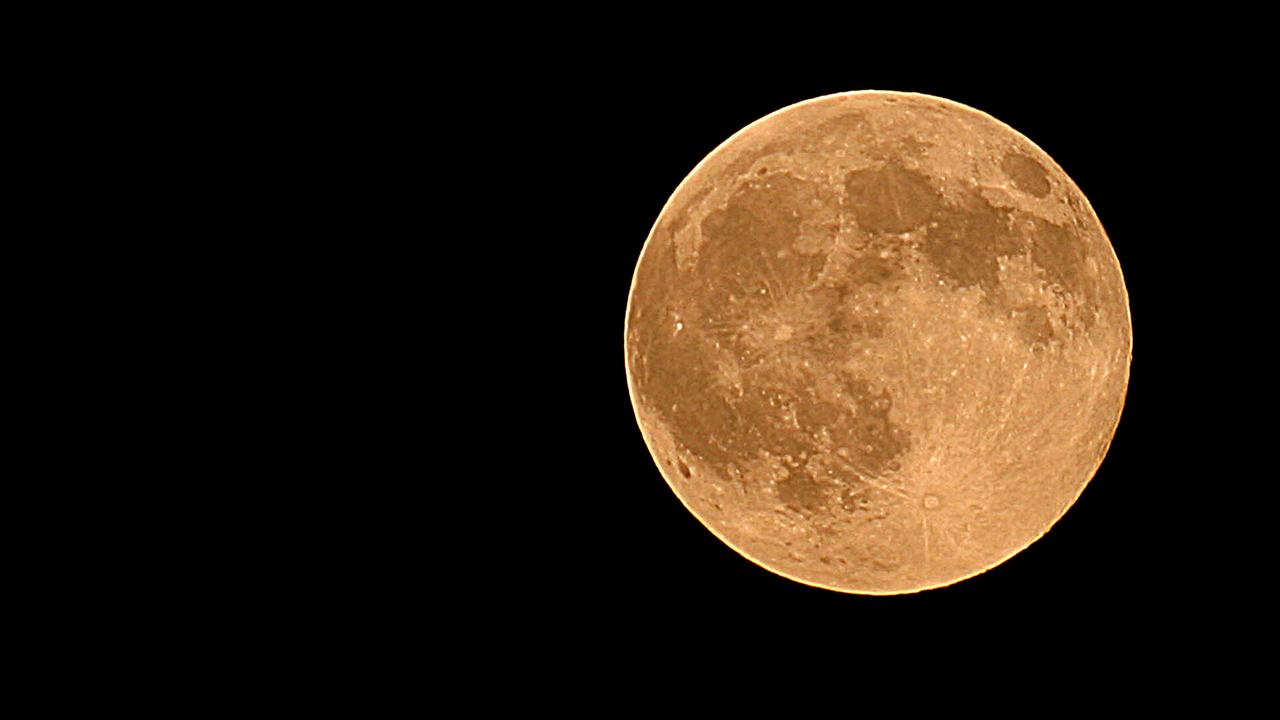 The Harvest Moon rises over Manassas, Virginia in 2007.