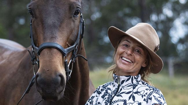 Para dressage competitor Brooke Neville with her competition horse Checklist D (stable name Saxon), Saturday, November 9, 2024. Picture: Kevin Farmer