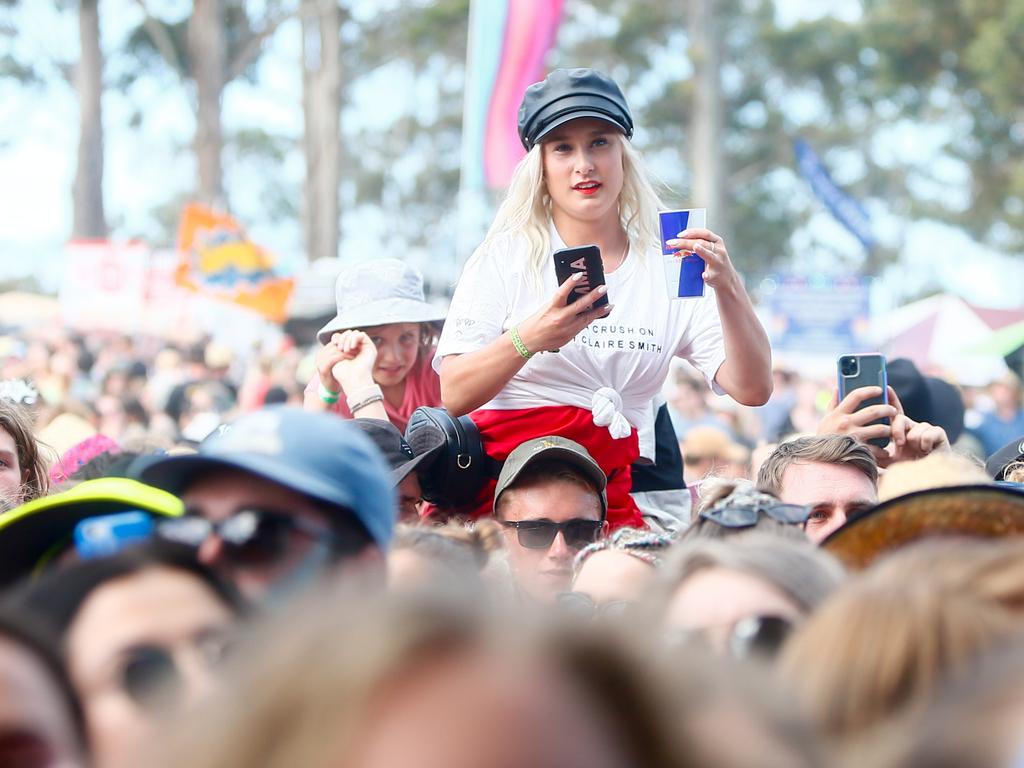 Some of the best dressed at Falls Festival Marion Bay 2019/20. Picture; PATRICK GEE