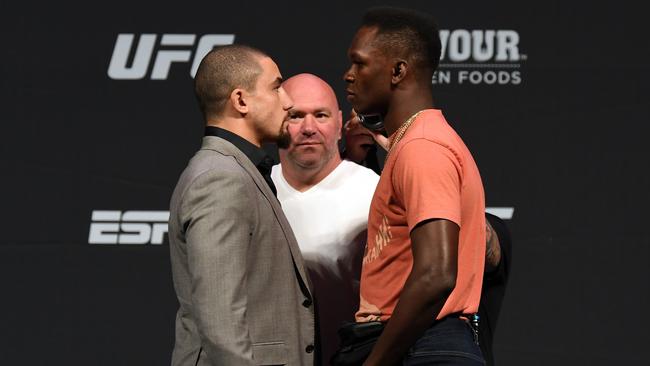 Whittaker will face Adesantya for the world title. Photo by Josh Hedges/Zuffa LLC/Zuffa LLC via Getty Images.