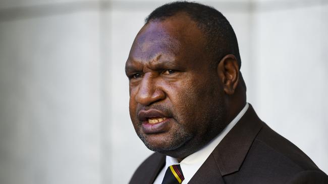 Papua New Guinea Prime Minister James Marape. Picture: AAP Image/Lukas Coch