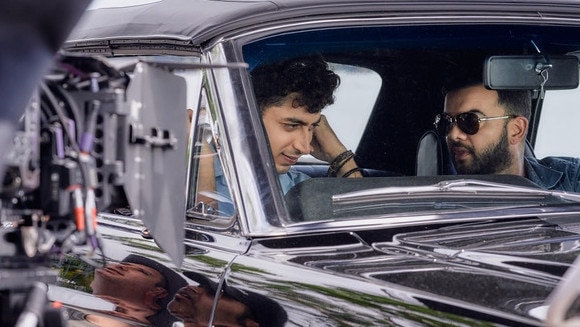 Guy Sebastian and Mihir Ahuja in Bollywood movie Hindi Vindi.
