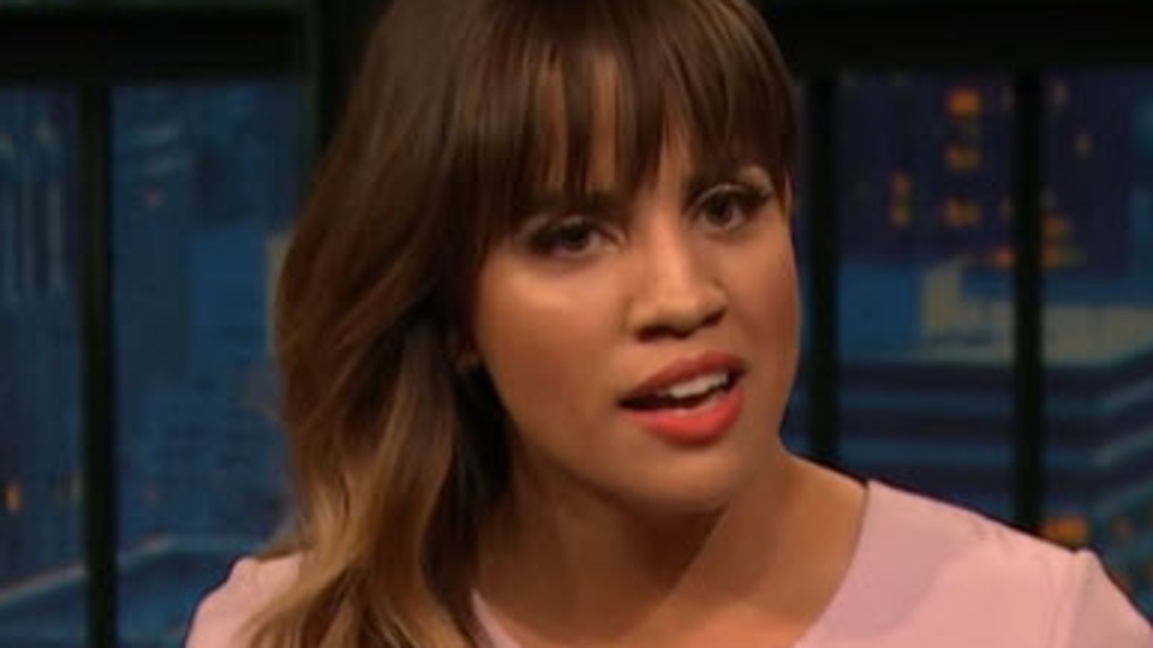 Actress Natalie Morales Talk Show Cleavage Causes A Stir Photo